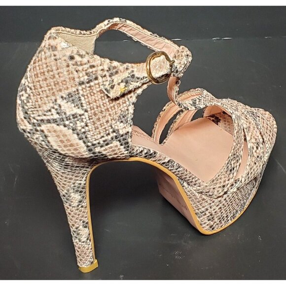 PRIMADONNA COLLECTION Women Beige Snake Print 4.5 in heel 08411PIT - Picture 7 of 12